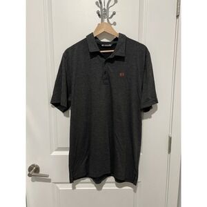 Travis Matthew Men's Short Sleeve Polo Xtra Large Dark Gray Cotton Blend Golf